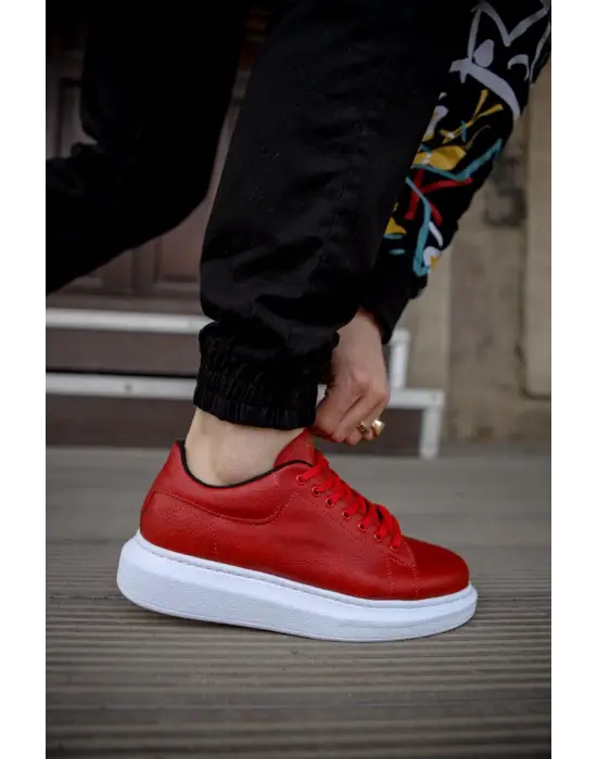 Terzi Bey Yüksek Taban Günlük Ayakkabı 044 Kırmızı