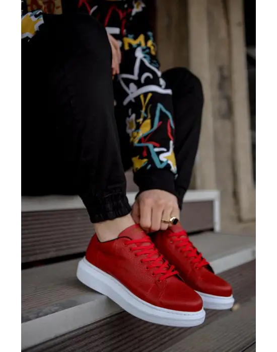 Terzi Bey Yüksek Taban Günlük Ayakkabı 044 Kırmızı