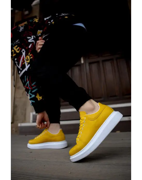 Terzi Bey Yüksek Taban Günlük Ayakkabı 044 Sarı