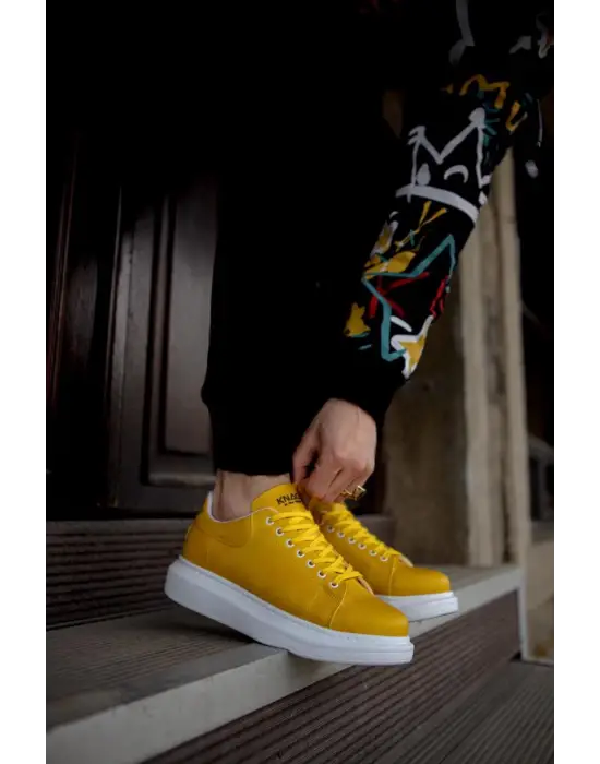 Terzi Bey Yüksek Taban Günlük Ayakkabı 044 Sarı