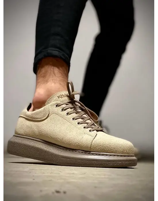 Terzi Bey Yüksek Taban Günlük Ayakkabı 044 Vizon Süet