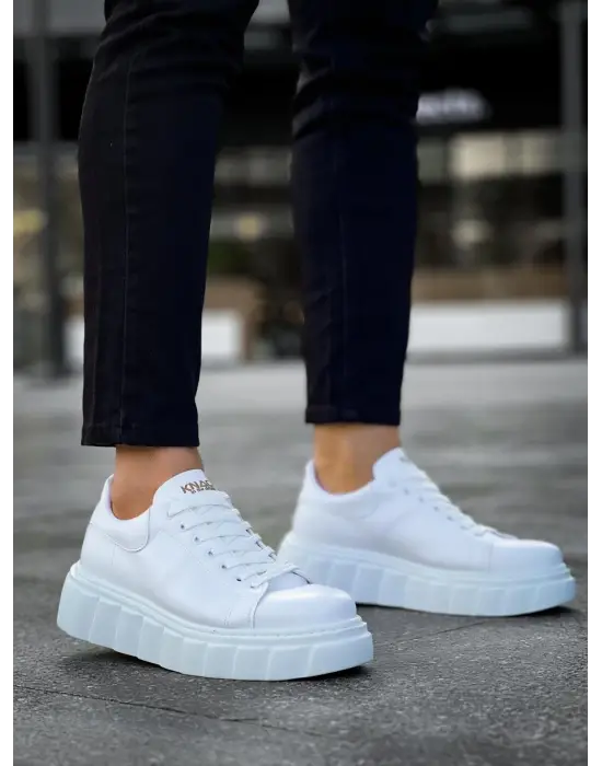 Terzi Bey Yüksek Taban Günlük  Ayakkabı 144  Beyaz