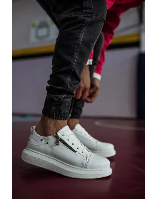 Terzi Bey Yüksek Taban Günlük Ayakkabı 555 Beyaz