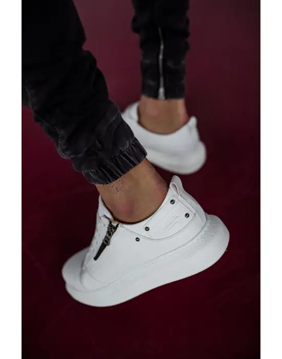 Terzi Bey Yüksek Taban Günlük Ayakkabı 555 Beyaz