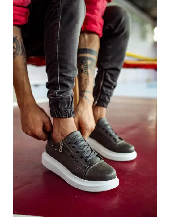 Terzi Bey Yüksek Taban Günlük Ayakkabı 555 Gri