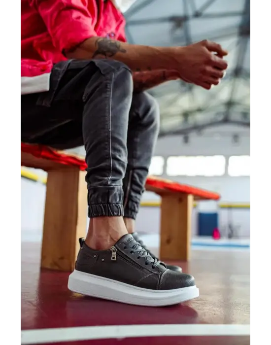 Terzi Bey Yüksek Taban Günlük Ayakkabı 555 Gri