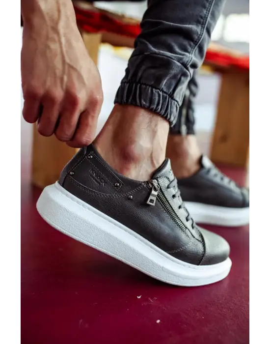 Terzi Bey Yüksek Taban Günlük Ayakkabı 555 Gri