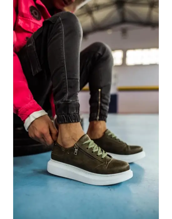 Terzi Bey Yüksek Taban Günlük Ayakkabı 555 Haki