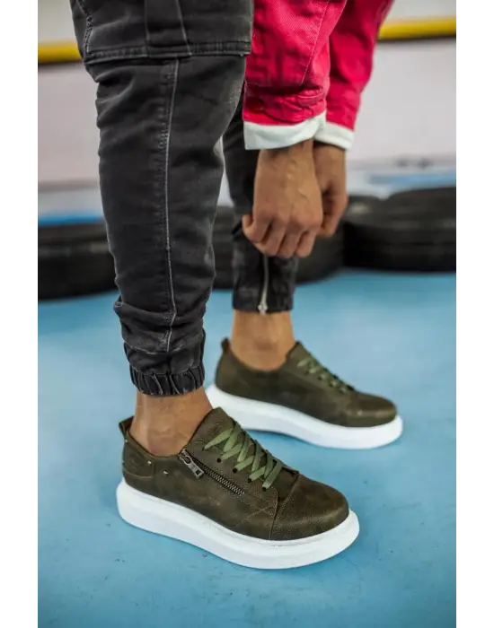 Terzi Bey Yüksek Taban Günlük Ayakkabı 555 Haki