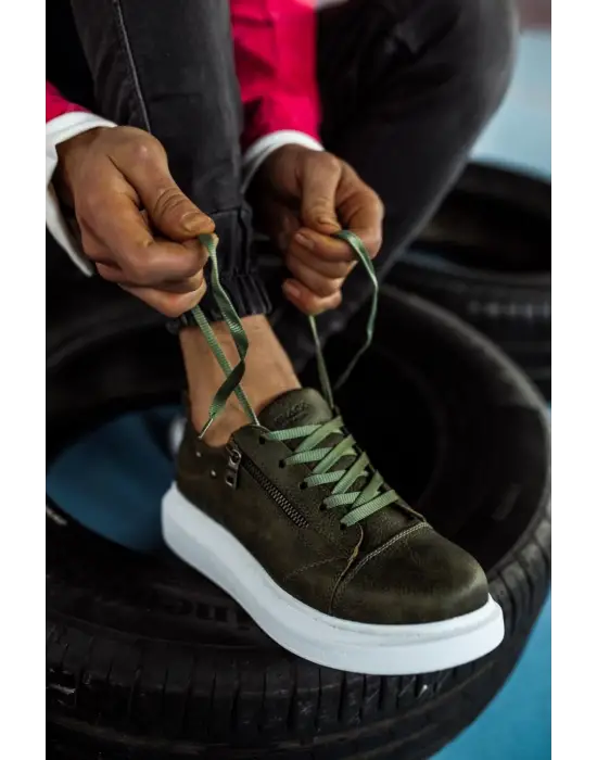 Terzi Bey Yüksek Taban Günlük Ayakkabı 555 Haki