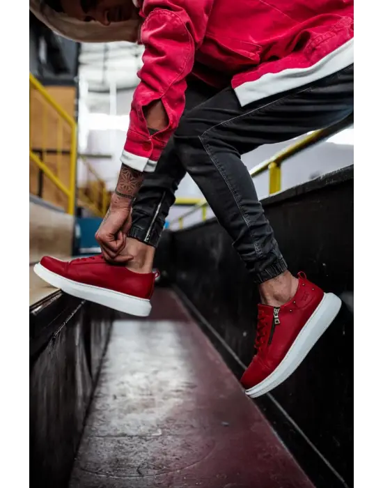 Terzi Bey Yüksek Taban Günlük Ayakkabı 555 Kırmızı