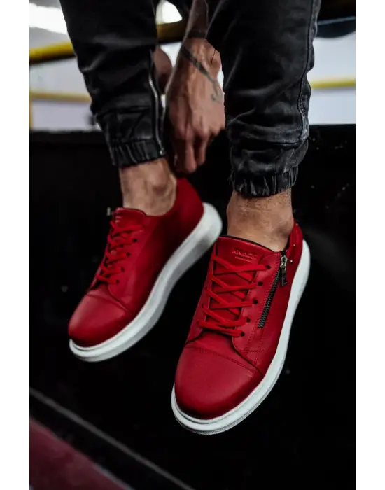 Terzi Bey Yüksek Taban Günlük Ayakkabı 555 Kırmızı