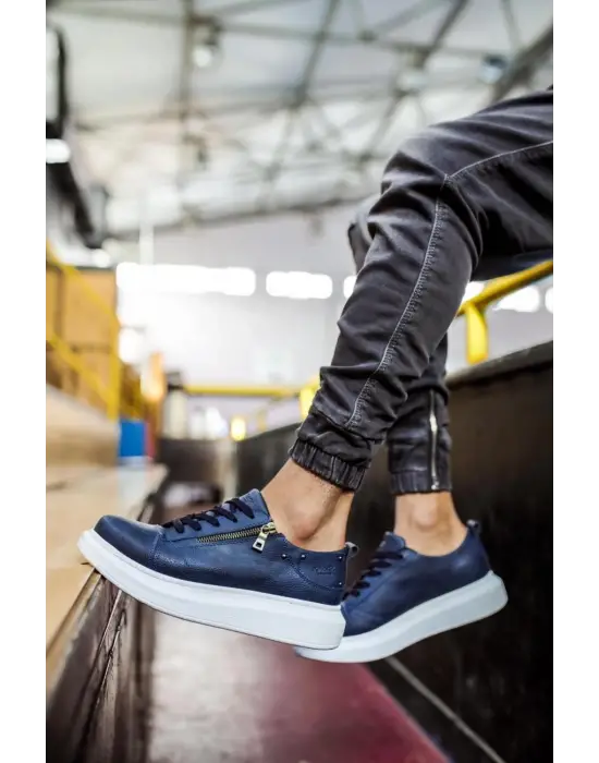 Terzi Bey Yüksek Taban Günlük Ayakkabı 555 Lacivert