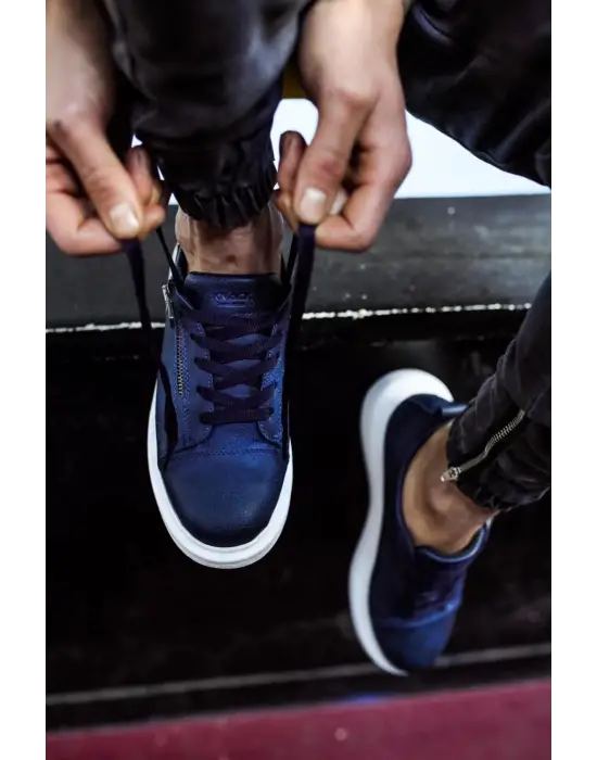 Terzi Bey Yüksek Taban Günlük Ayakkabı 555 Lacivert