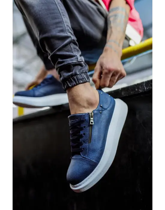 Terzi Bey Yüksek Taban Günlük Ayakkabı 555 Lacivert