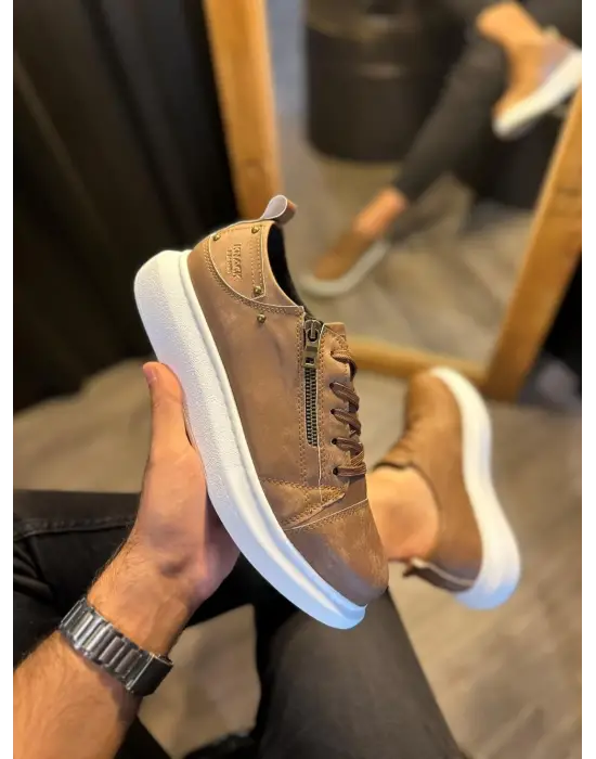 Terzi Bey Yüksek Taban Günlük Ayakkabı 555 Mat Taba