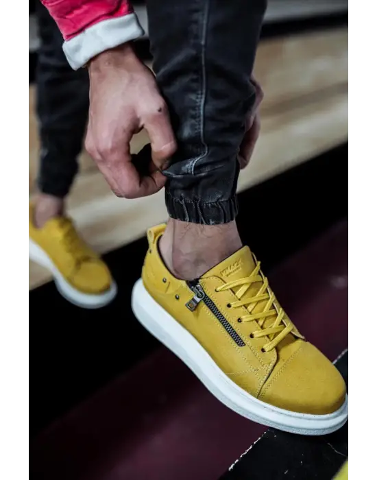 Terzi Bey Yüksek Taban Günlük Ayakkabı 555 Sarı