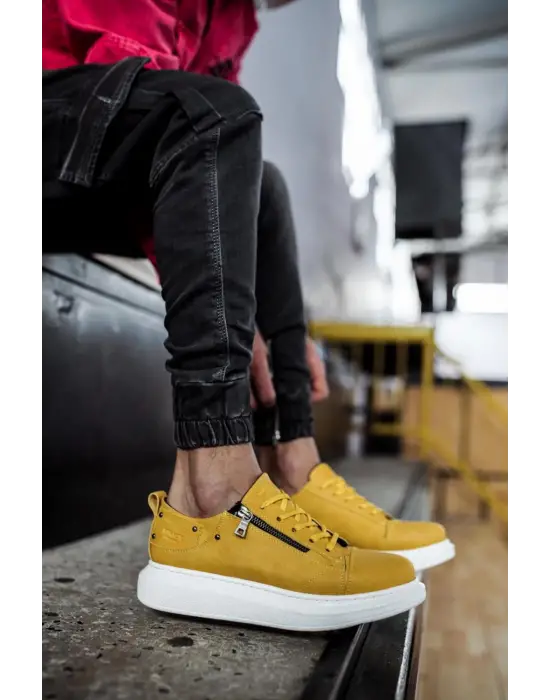Terzi Bey Yüksek Taban Günlük Ayakkabı 555 Sarı