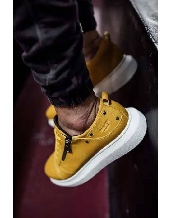 Terzi Bey Yüksek Taban Günlük Ayakkabı 555 Sarı