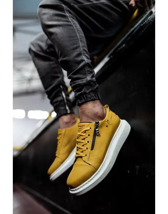 Terzi Bey Yüksek Taban Günlük Ayakkabı 555 Sarı