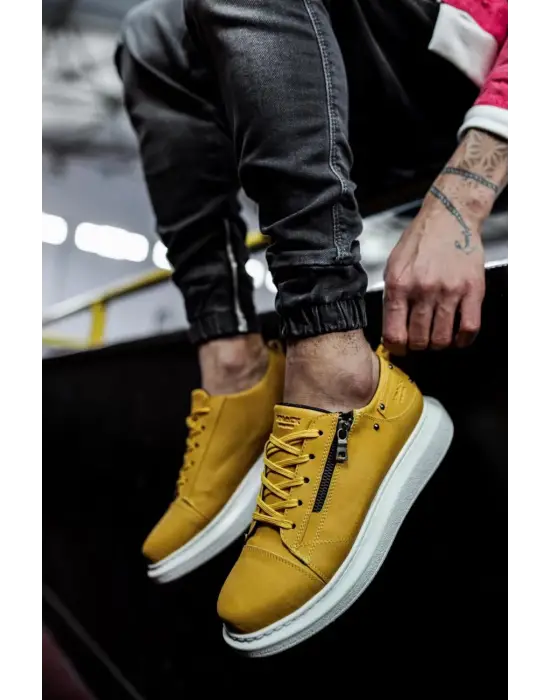 Terzi Bey Yüksek Taban Günlük Ayakkabı 555 Sarı