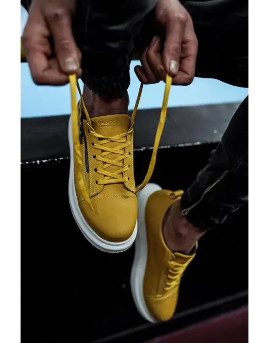 Terzi Bey Yüksek Taban Günlük Ayakkabı 555 Sarı