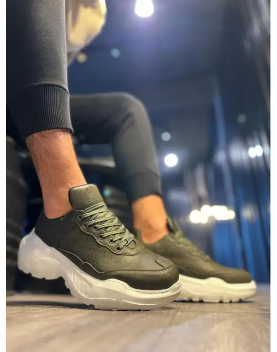 Terzi Bey Yüksek Taban Günlük Ayakkabı N75 Haki