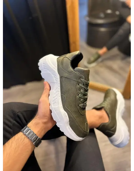 Terzi Bey Yüksek Taban Günlük Ayakkabı N75 Haki