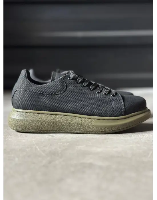 Terzi Bey Yüksek Taban Günlük Ayakkabı Tırtıklı 041 Siyah