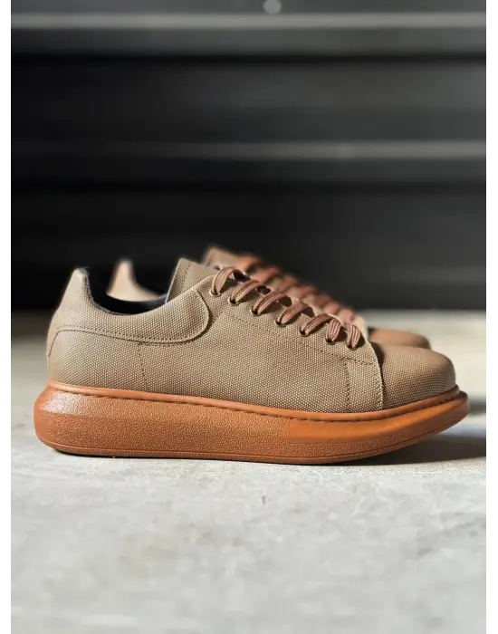 Terzi Bey Yüksek Taban Günlük Ayakkabı Tırtıklı 041 Taba