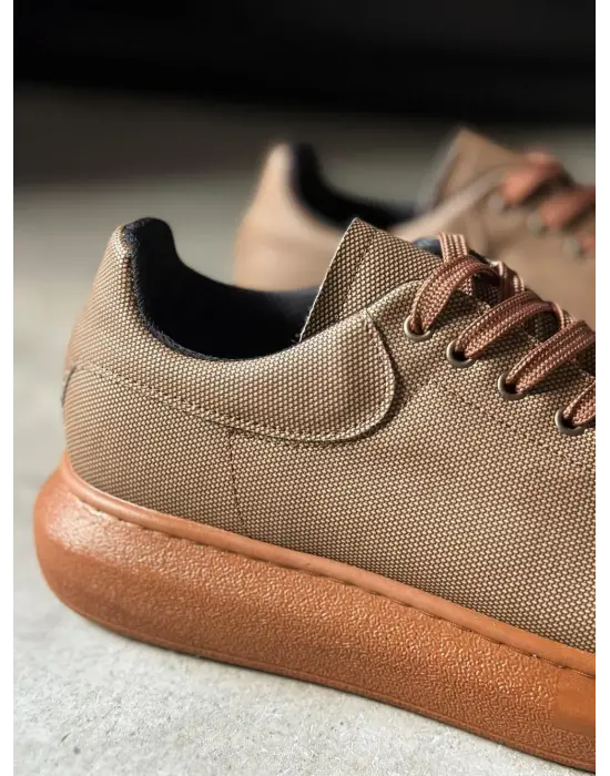 Terzi Bey Yüksek Taban Günlük Ayakkabı Tırtıklı 041 Taba