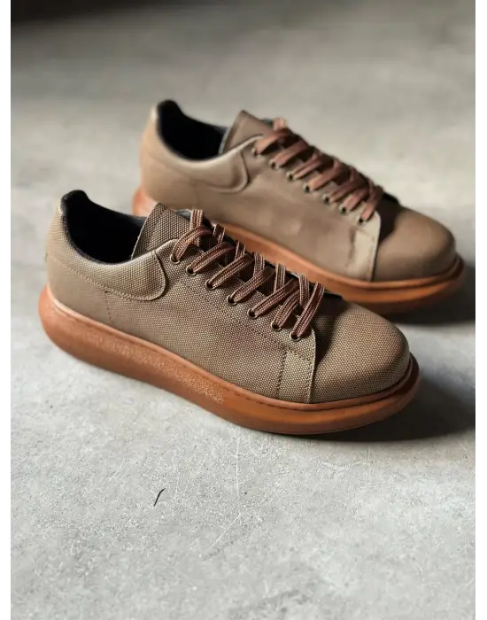 Terzi Bey Yüksek Taban Günlük Ayakkabı Tırtıklı 041 Taba