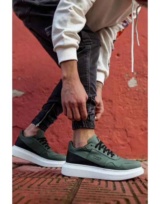 Terzi Bey Yüksek Taban Günlük Süet Ayakkabı 040 Haki