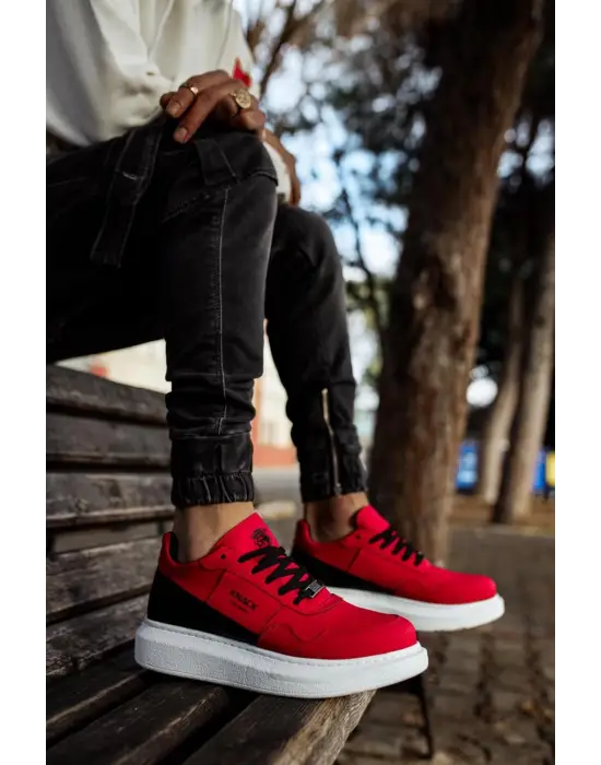 Terzi Bey Yüksek Taban Günlük Süet Ayakkabı 040 Kırmızı