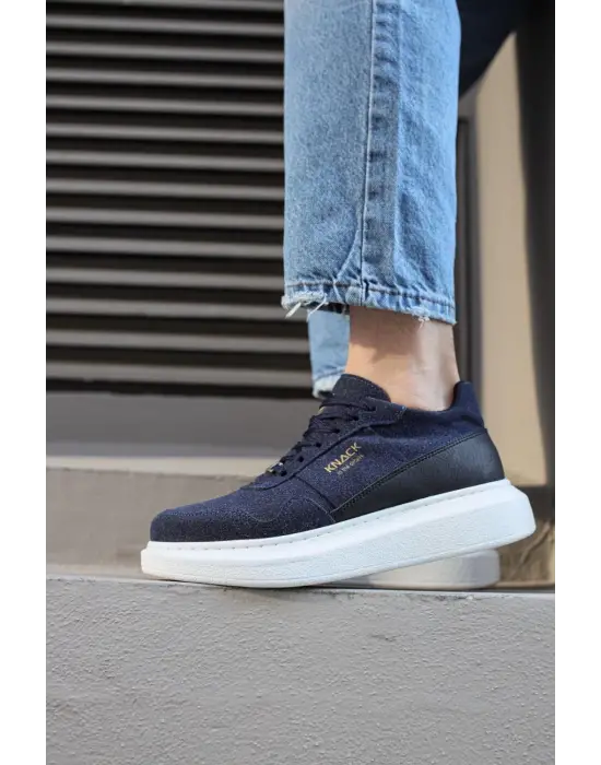 Terzi Bey Yüksek Taban Günlük Süet Ayakkabı 040 Lacivert