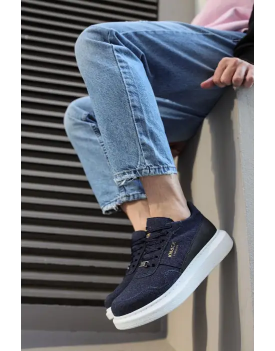 Terzi Bey Yüksek Taban Günlük Süet Ayakkabı 040 Lacivert