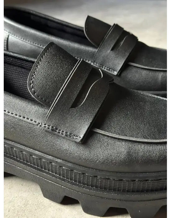 Terzi Bey Yüksek Taban Klasik Ayakkabı 779 Siyah (siyah Taban)