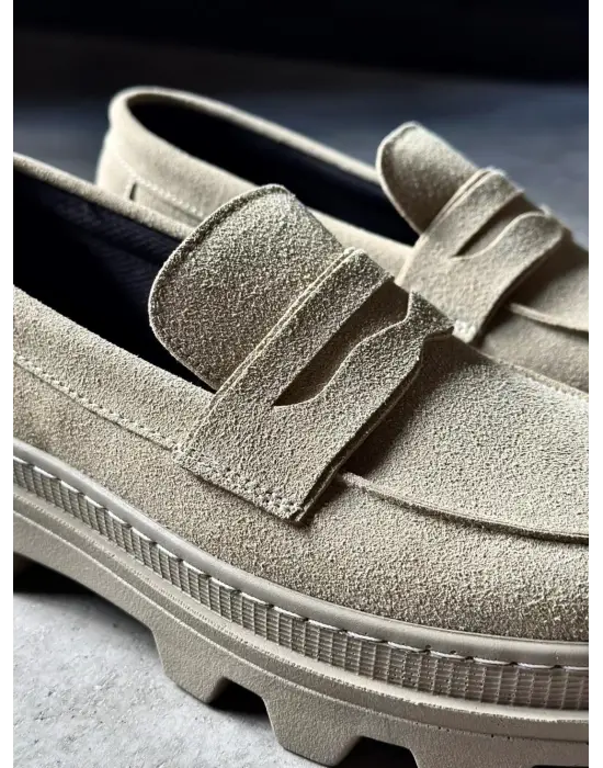 Terzi Bey Yüksek Taban Klasik Ayakkabı 779 Vizon Süet