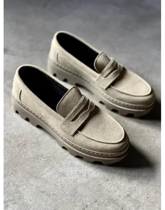 Terzi Bey Yüksek Taban Klasik Ayakkabı 779 Vizon Süet