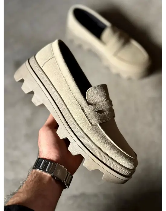 Terzi Bey Yüksek Taban Klasik Ayakkabı 779 Vizon Süet