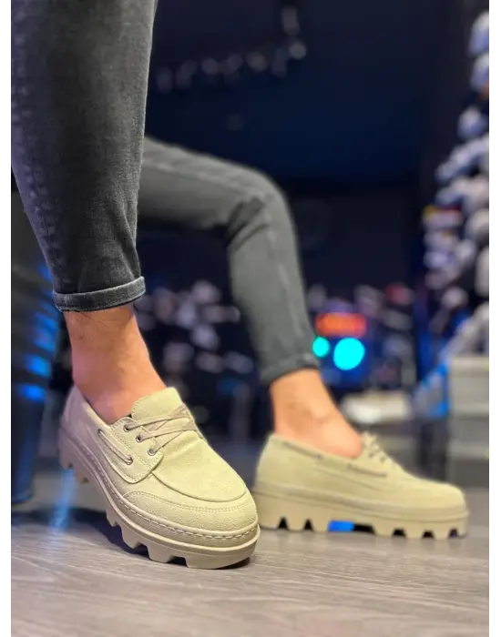 Terzi Bey Yüksek Taban Klasik Ayakkabı 780 Vizon Süet