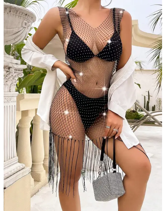 Kolsuz Püsküllü Elbise