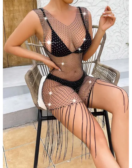 Kolsuz Püsküllü Elbise