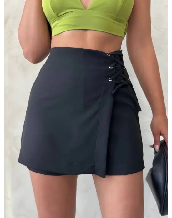 Kuş Gözü Şort Etek S25819