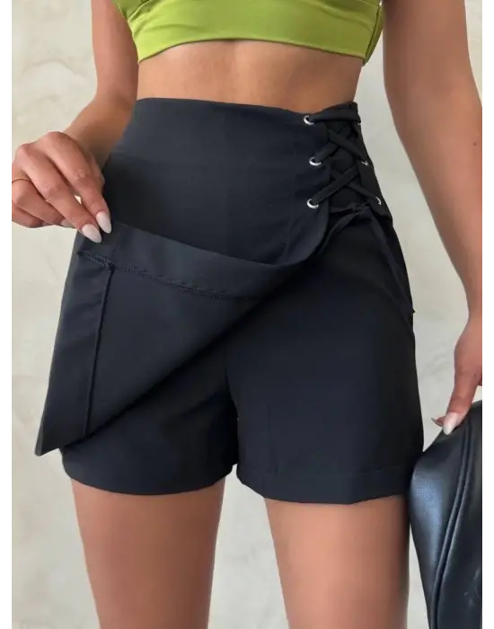 Kuş Gözü Şort Etek S25819