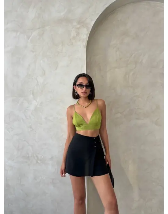 Kuş Gözü Şort Etek S25819