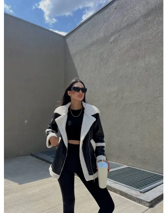 Kuzu Kaplama Oversize Deri Kaban