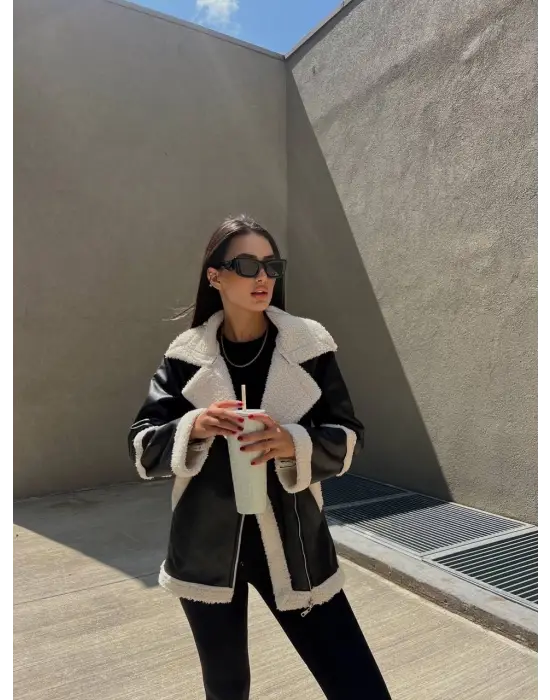 Kuzu Kaplama Oversize Deri Kaban