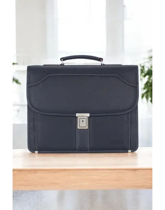 Lacivert Erkek Evrak Çantası Omuz Askılı 15.6 inç