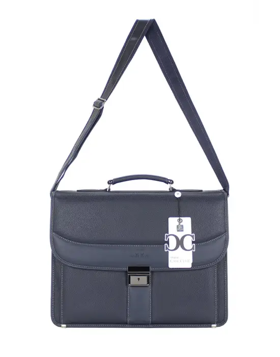 Lacivert Klasik Evrak Model Erkek 15.6 inç Laptop Çantası